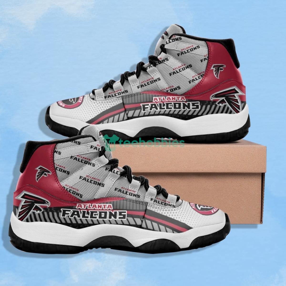 Atlanta Falcons Letters Gray Impressive Design Air Jordan 11 Shoes Product Photo 1
