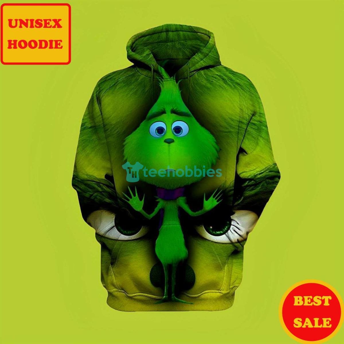 Baby Grinch Cute Funny Christmas 3D Hoodies The Grinch 3D Hoodie Product Photo 1