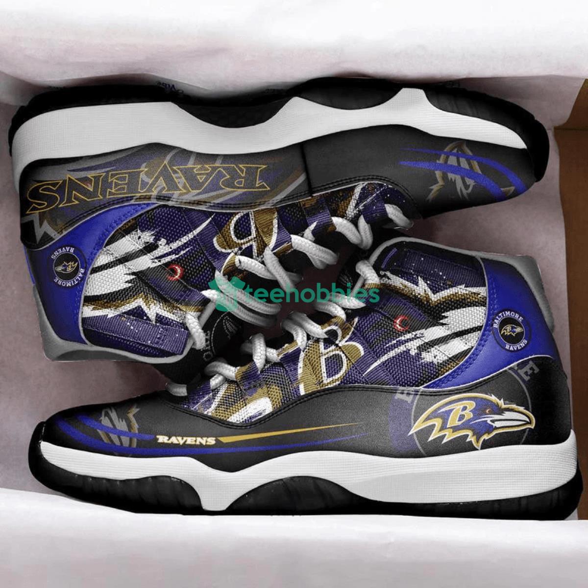 Baltimore Ravens Impressive Design Air Jordan 11 Shoes Product Photo 2