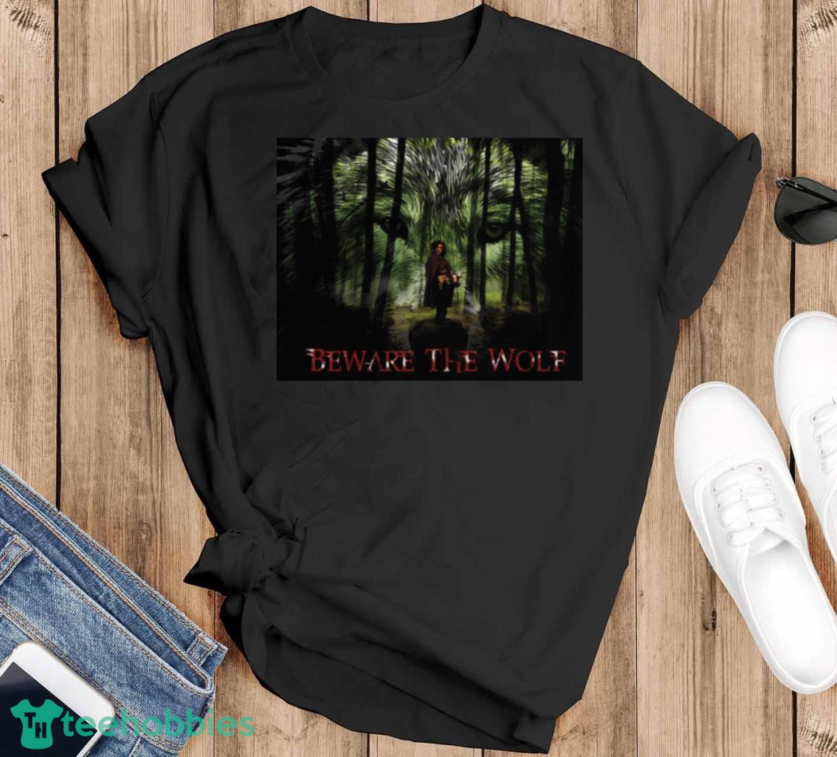 Beware The Wolf T Shirt - Black T-Shirt