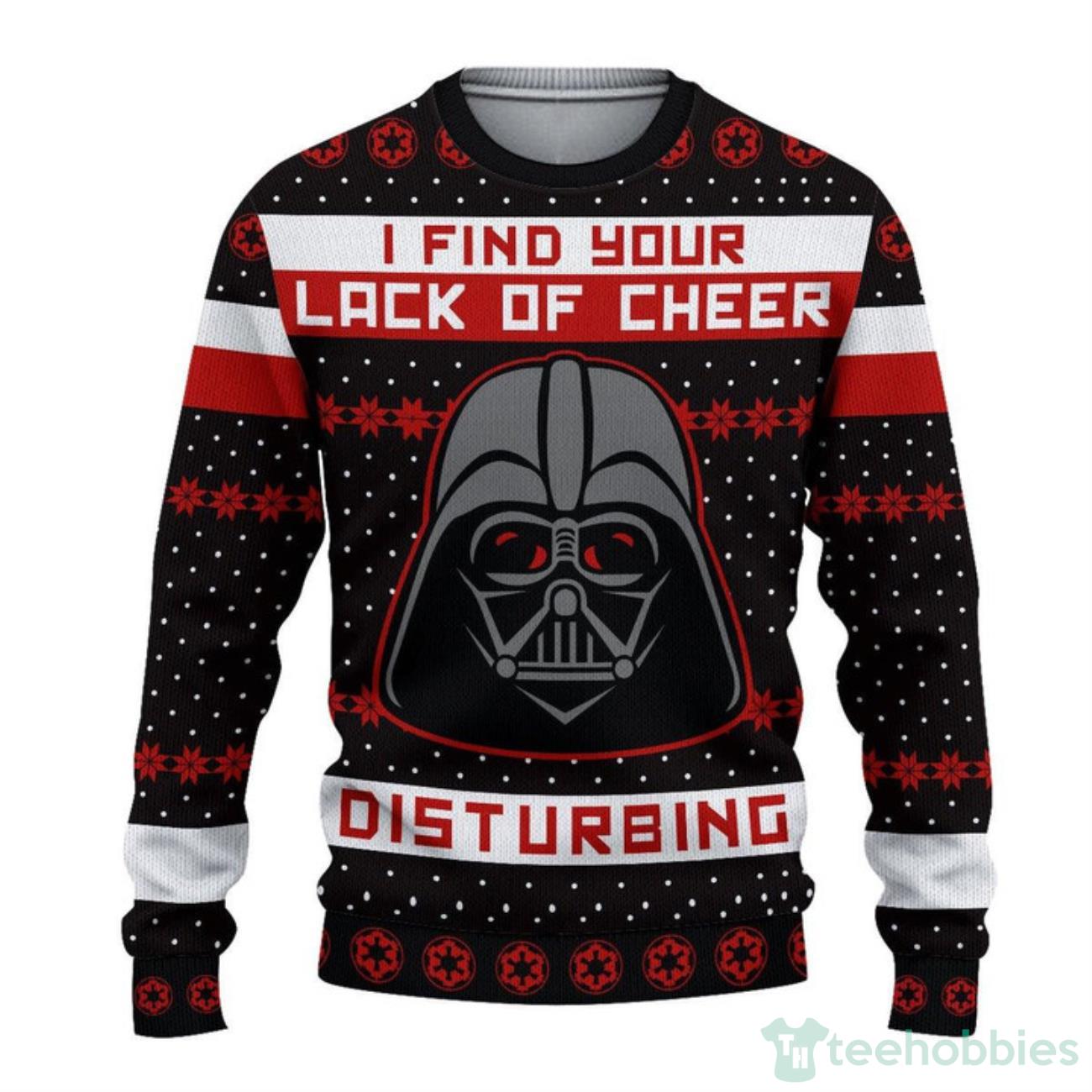 Cheer Darth Vader Ugly Christmas Sweater Product Photo 1