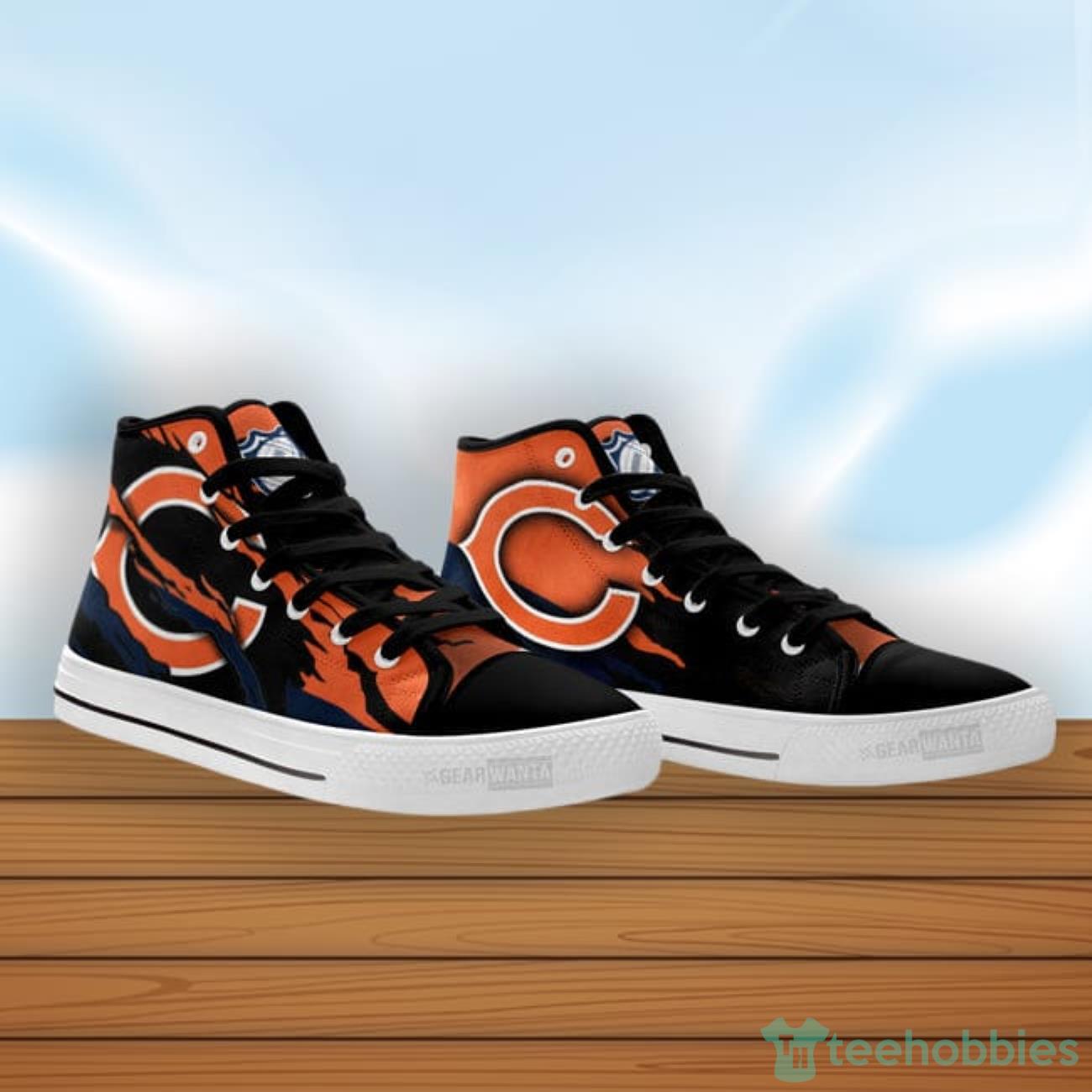 Chicago Bears High Top Shoes Style Sneakers For Fans