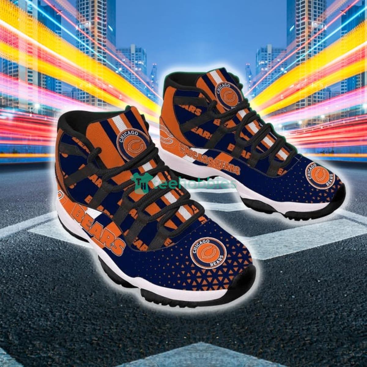 Chicago Bears Impressive Design Air Jordan 11 Shoes For Fans Product Photo 2