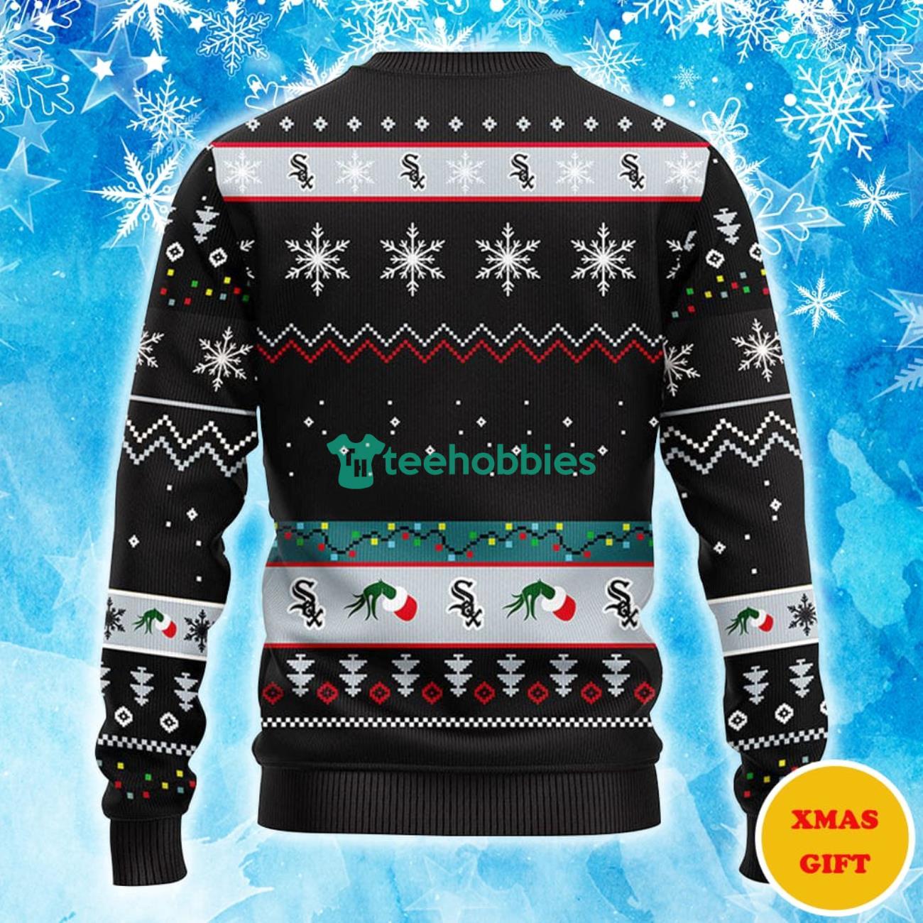 Chicago White Sox 12 Grinch Xmas Day Christmas AOP Sweater Product Photo 2