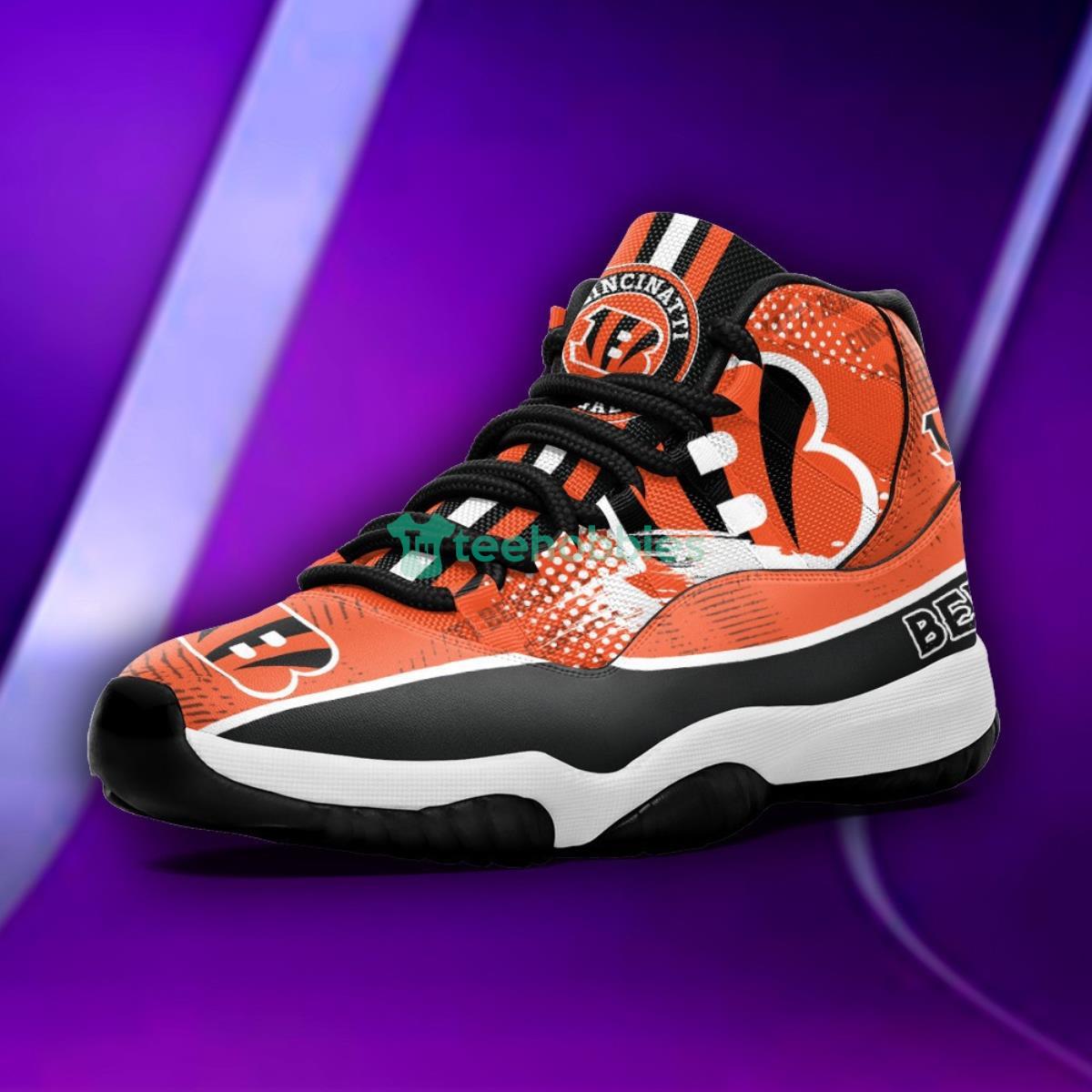 Cincinnati Bengals Dots Pattern Impressive Design Air Jordan 11 Shoes Product Photo 2