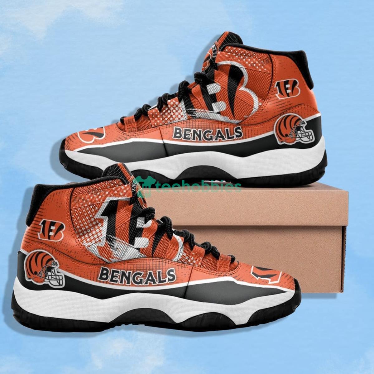 Cincinnati Bengals Dots Pattern Impressive Design Air Jordan 11 Shoes Product Photo 1