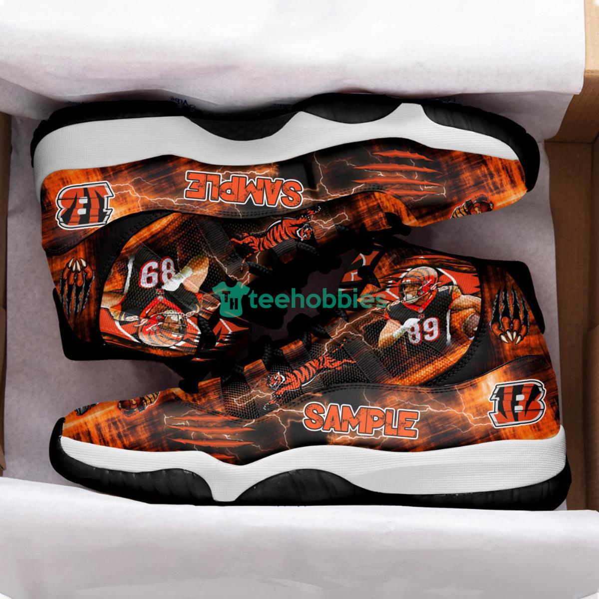 Cincinnati Bengals - Drew Sample Impressive Design Air Jordan 11 Shoes Product Photo 2