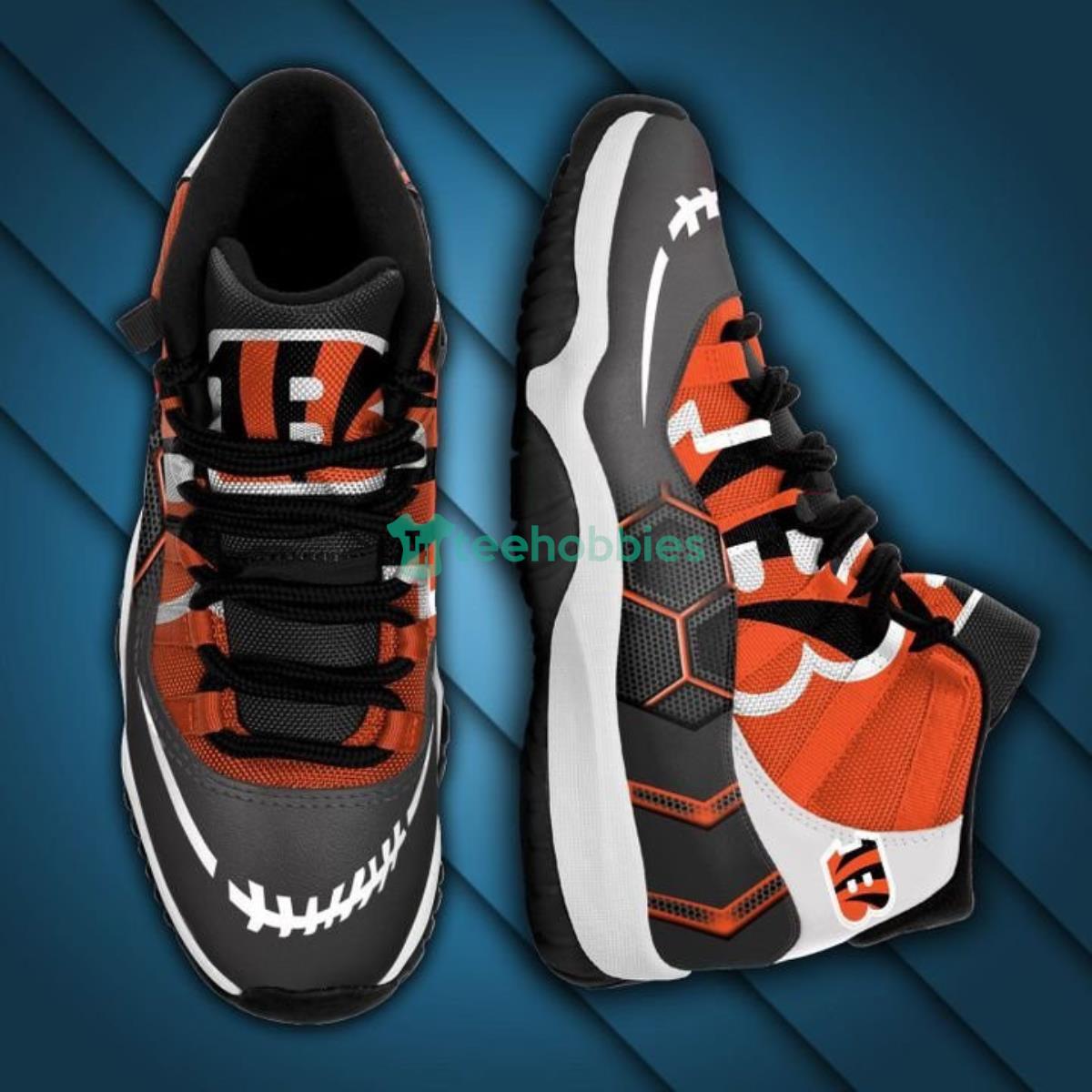 Cincinnati Bengals Impressive Design Air Jordan 11 Shoes image Cincinnati Bengals Impressive Design Air Jordan 11 Shoes Product Photo 3