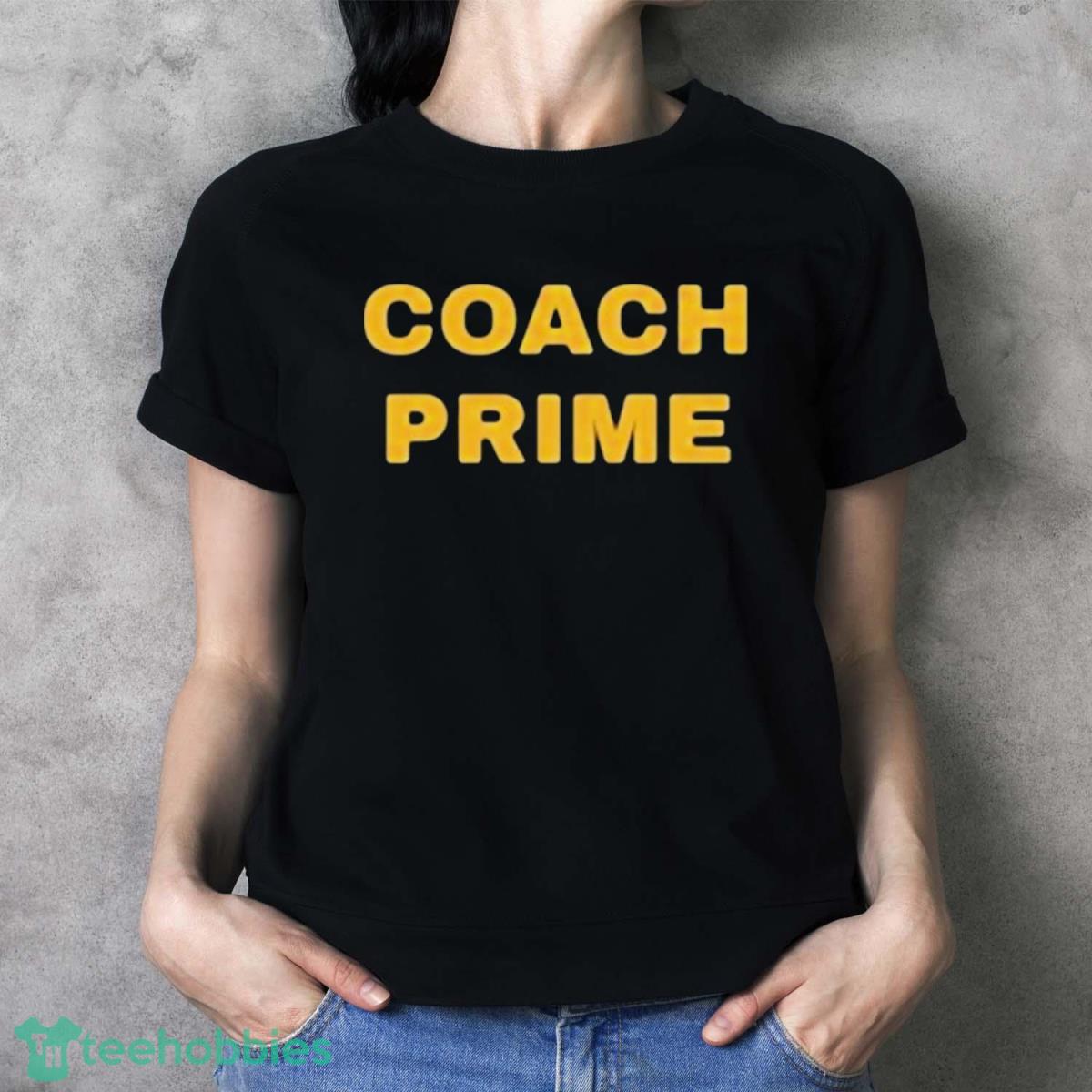 Coach Prime Colorado Football Buffaloes Text Design T Shirt - Ladies T-Shirt