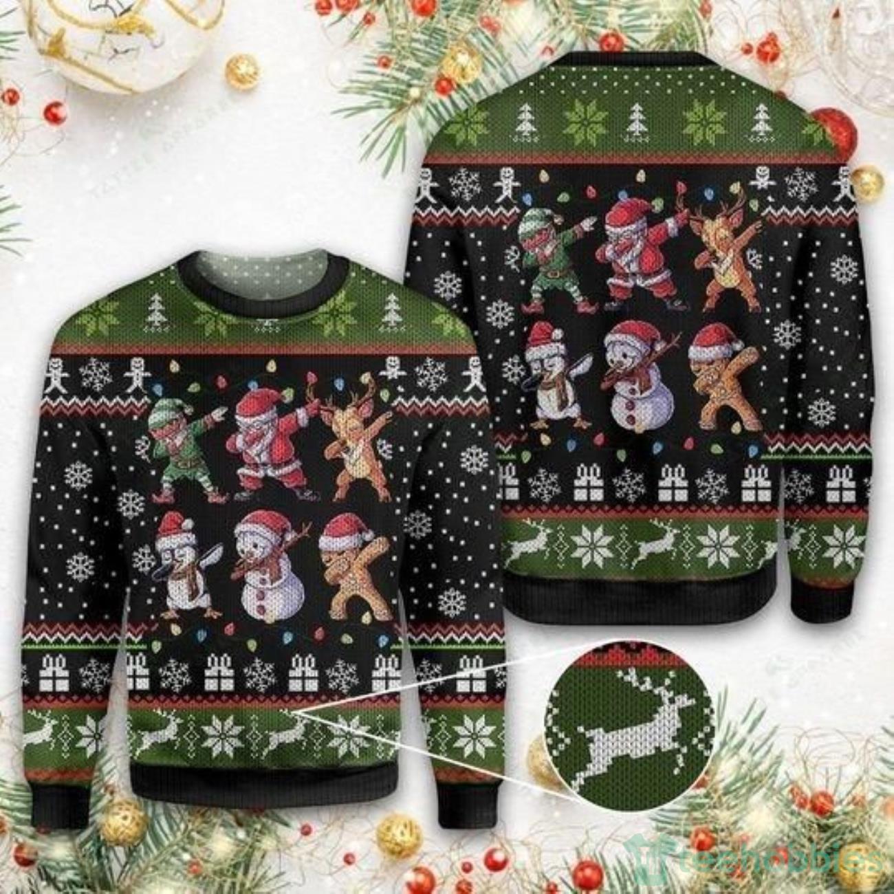 Dabbing Ugly Sweater For Christmas Product Photo 1