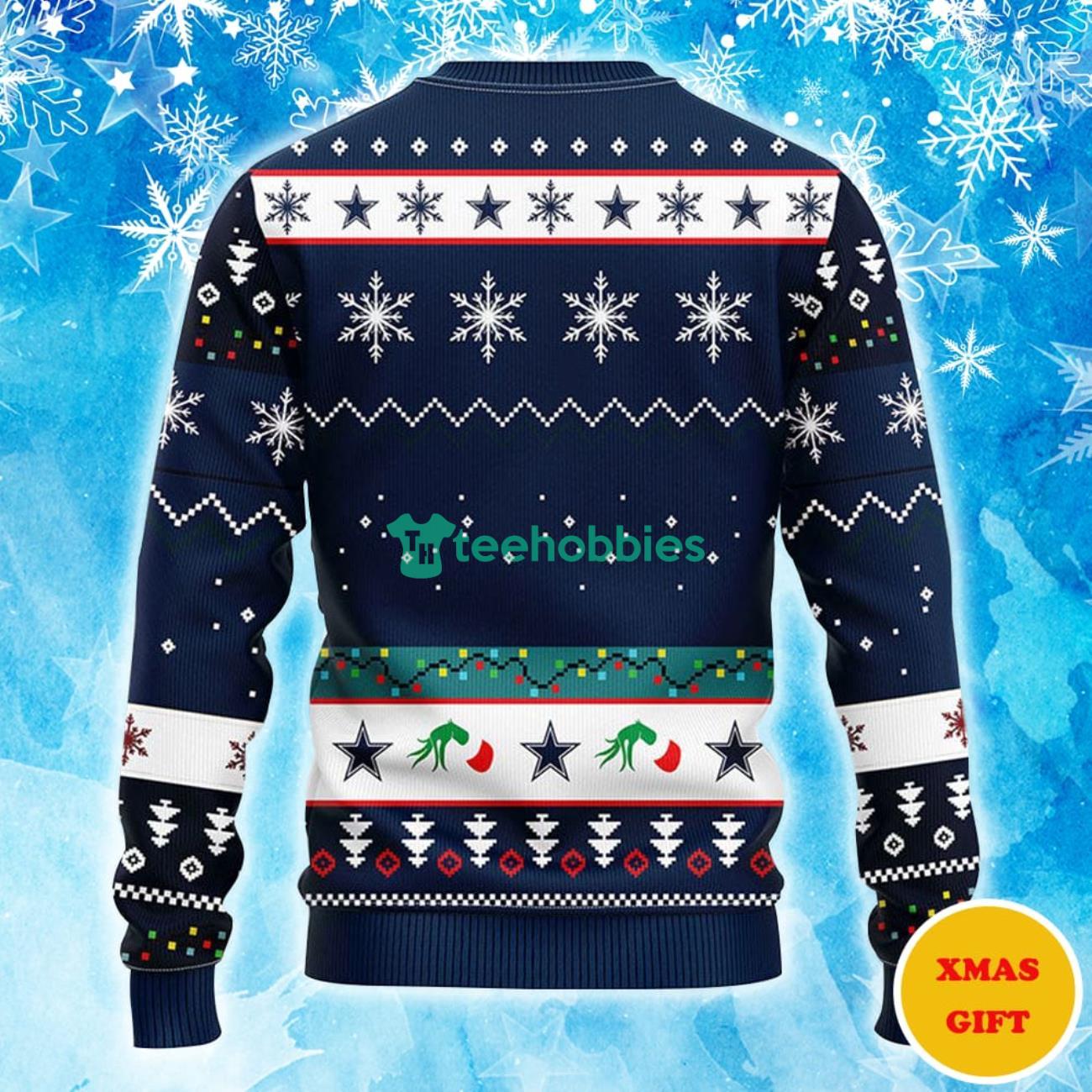 Dallas Cowboys Grinch Christmas AOP Sweater Product Photo 2