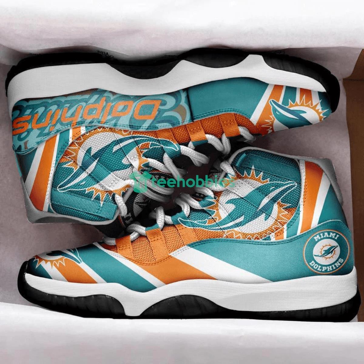 Dolphins Air Jordan 11 Sneaker Product Photo 2