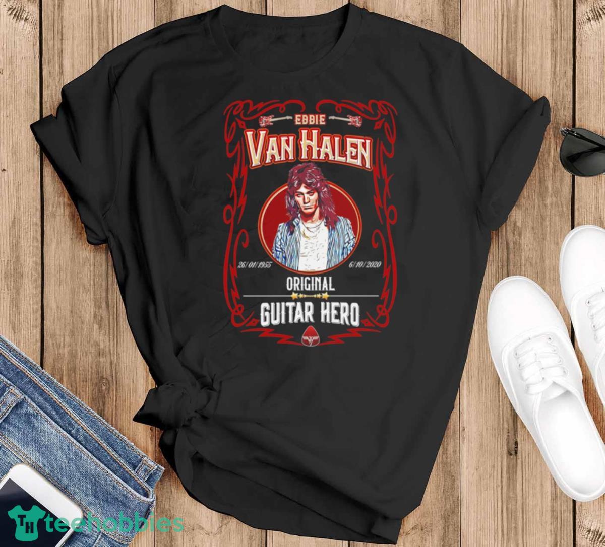 Eddie Van Halen T Shirt - Black T-Shirt