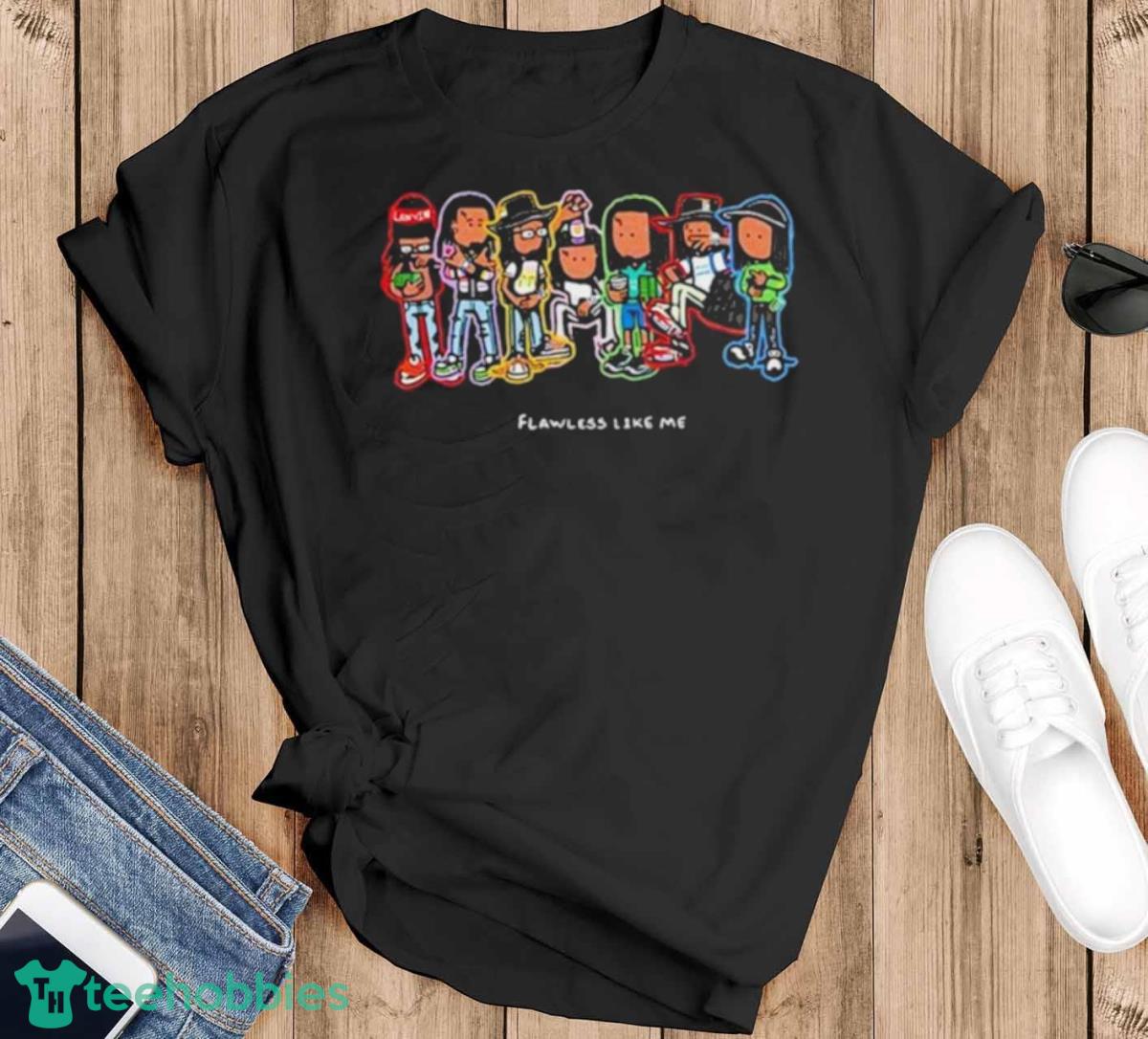 Flawless Like Me Lucki Art Design T Shirt - Black T-Shirt