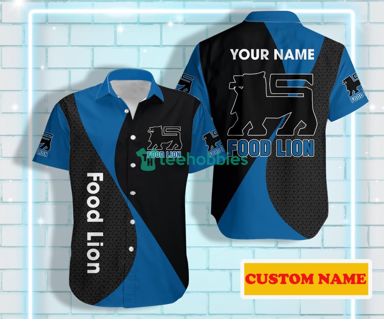 Food Lion Custom Name Hawaiian Shirt For Men Women Product Photo 1
