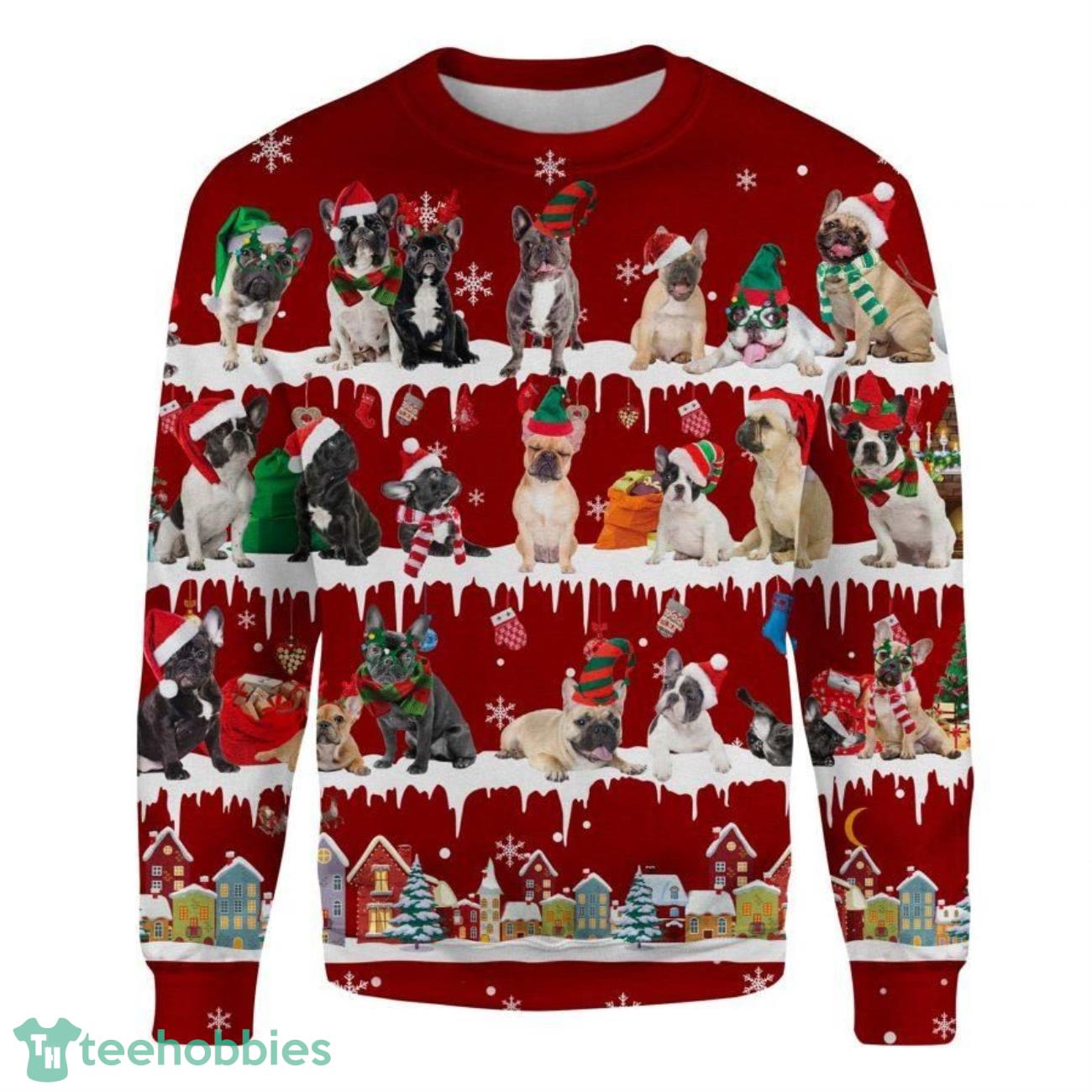 French Bulldog Christmas Sweater Xmas Gift For Dog Lovers Product Photo 1