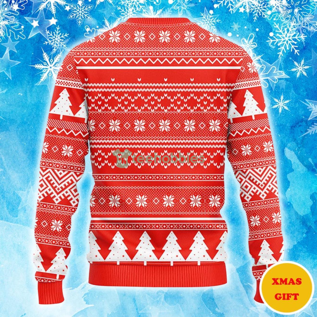 Georgia Bulldogs Grinch Hug Christmas AOP Sweater Product Photo 2
