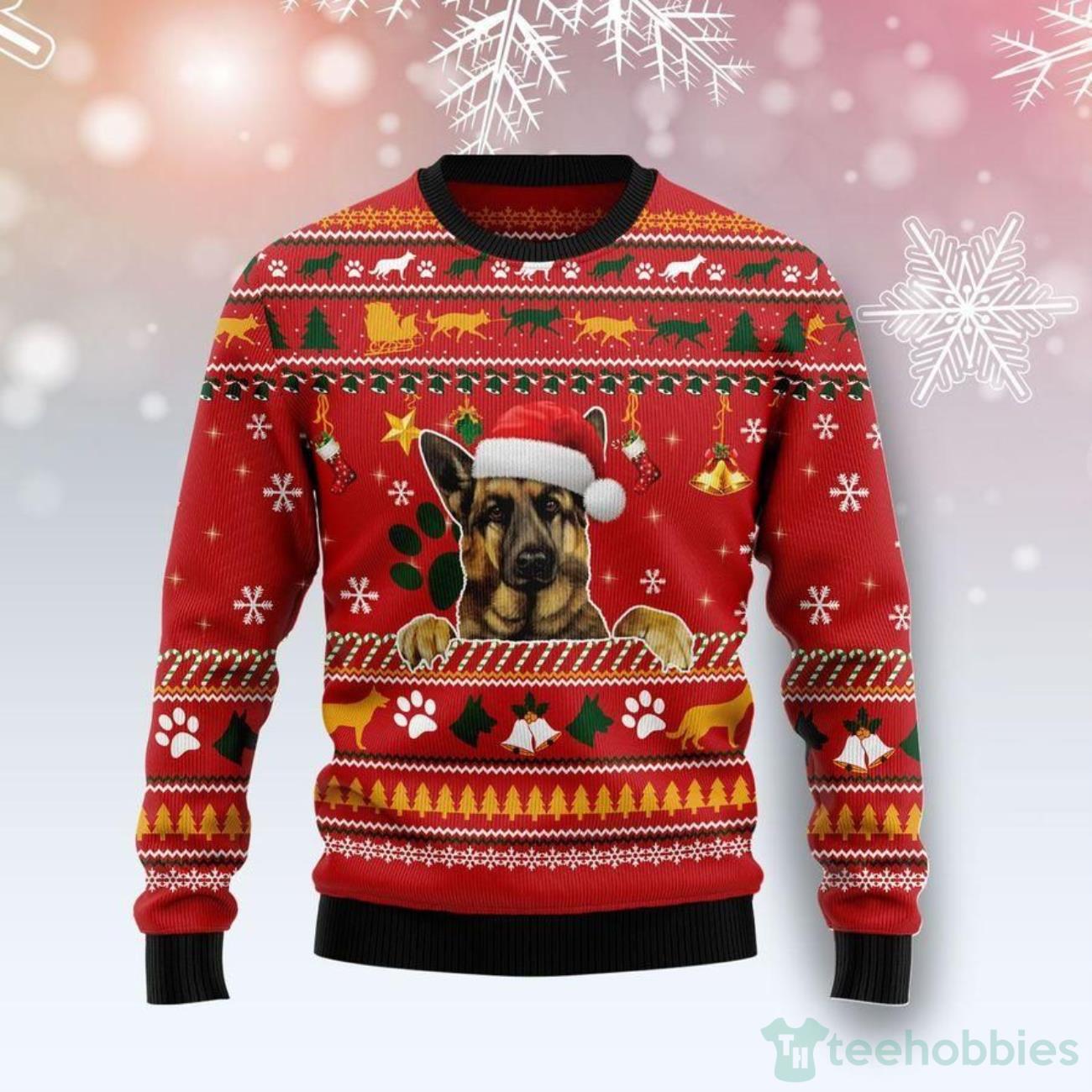 German Shepherd Dog Ugly Sweater Great Gift For Christmas Product Photo 1