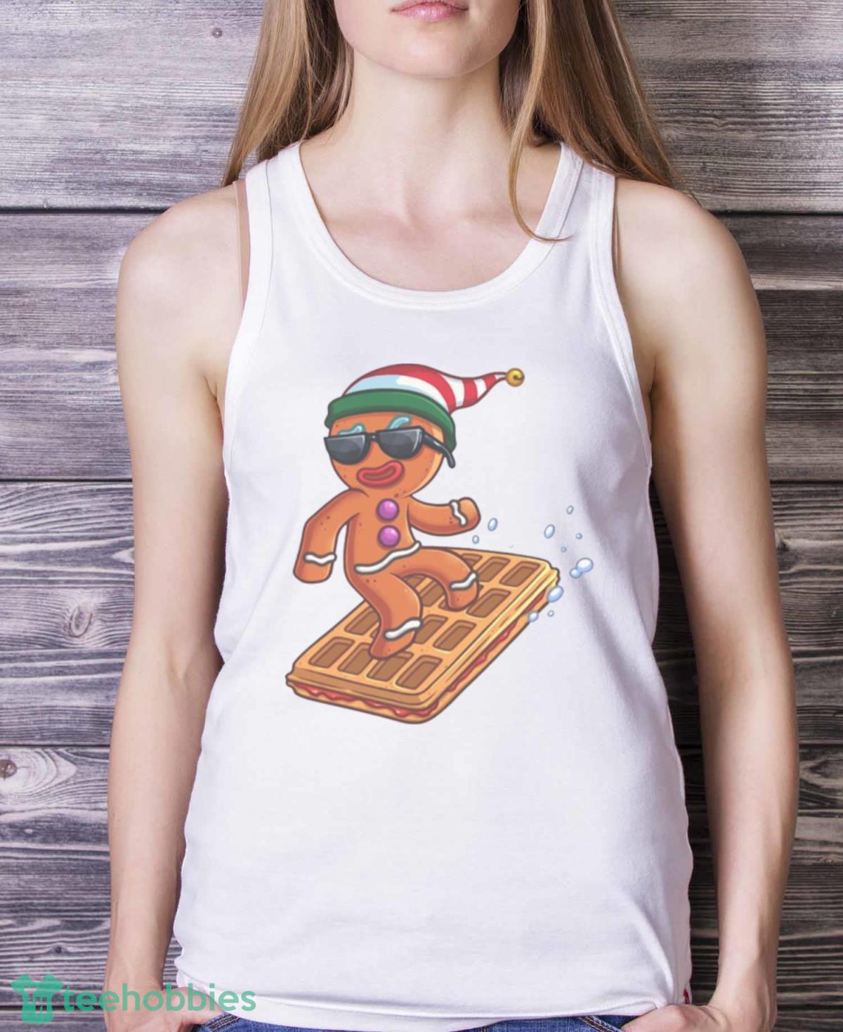 Gingerbread Man Shrek Christmas Shirt image Gingerbread Man Shrek Christmas Shirt - White Ladies Tank Top