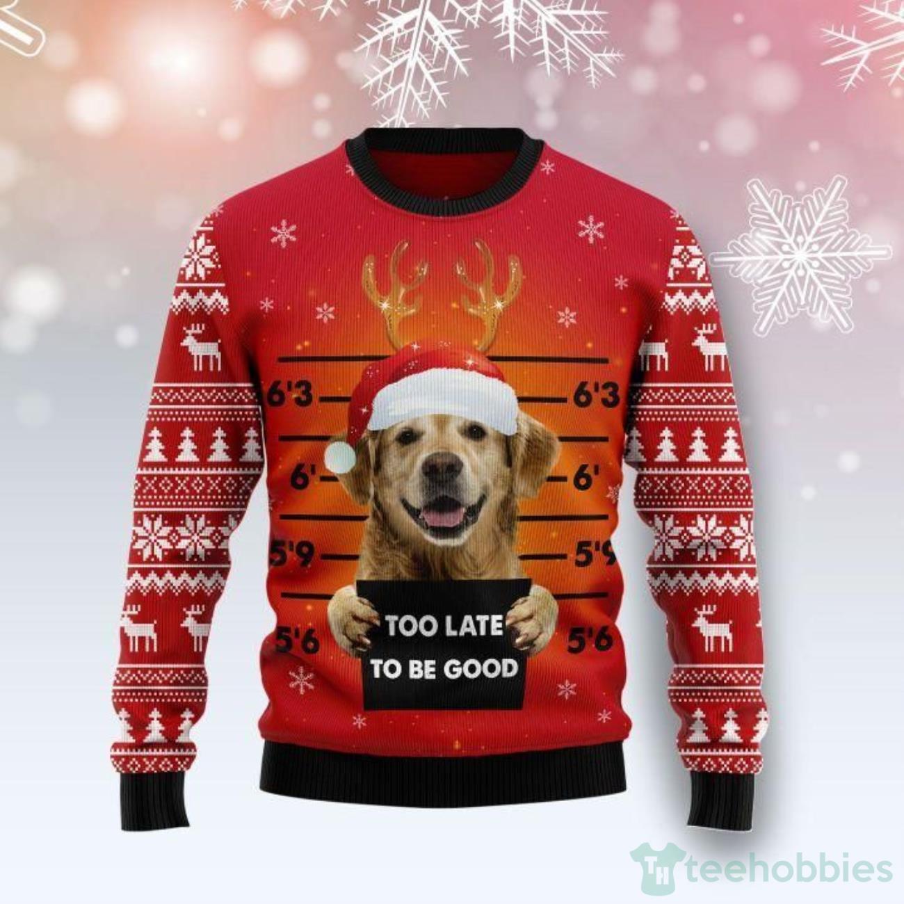 Golden Retriever Dog Ugly Sweater Best Gift For Christmas Product Photo 1