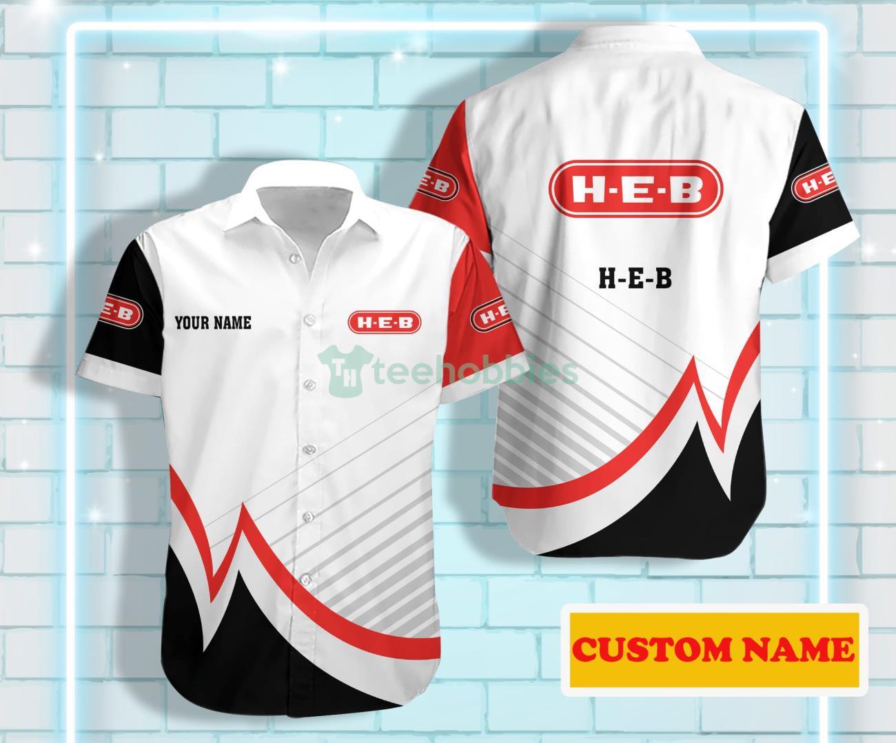 H-E-B Custom Name Hawaiian Shirt For Men Women Product Photo 1