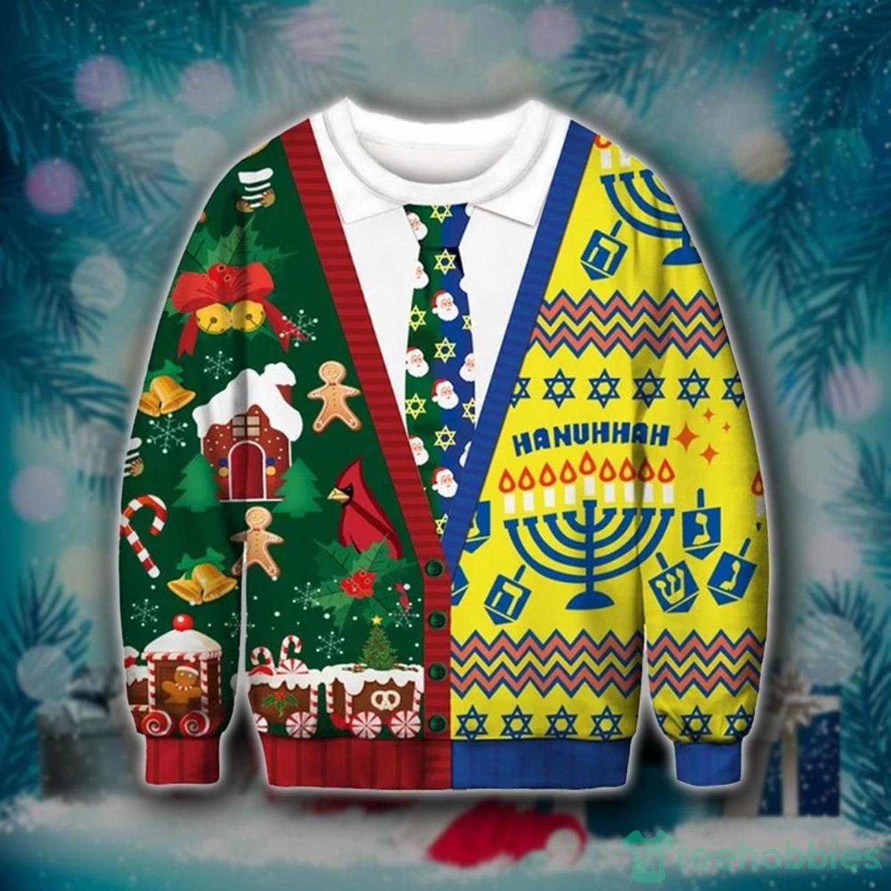 Hanuhhah Ugly Christmas Sweater Product Photo 1