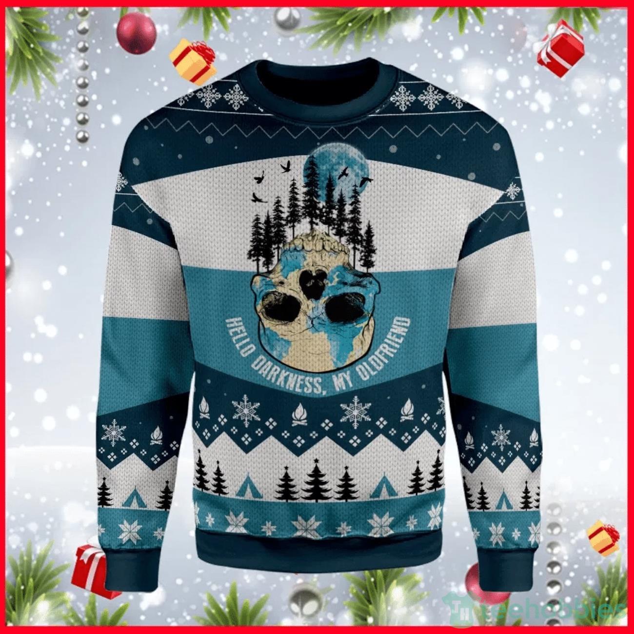 Hello Darkness My Old Friend Ugly Sweater For Christmas Product Photo 1