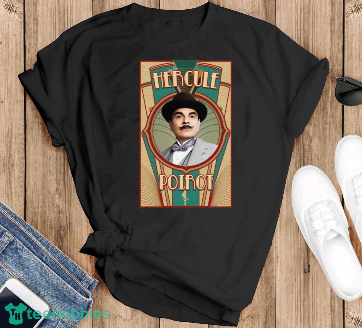 Hercule Poirot T Shirt - Black T-Shirt