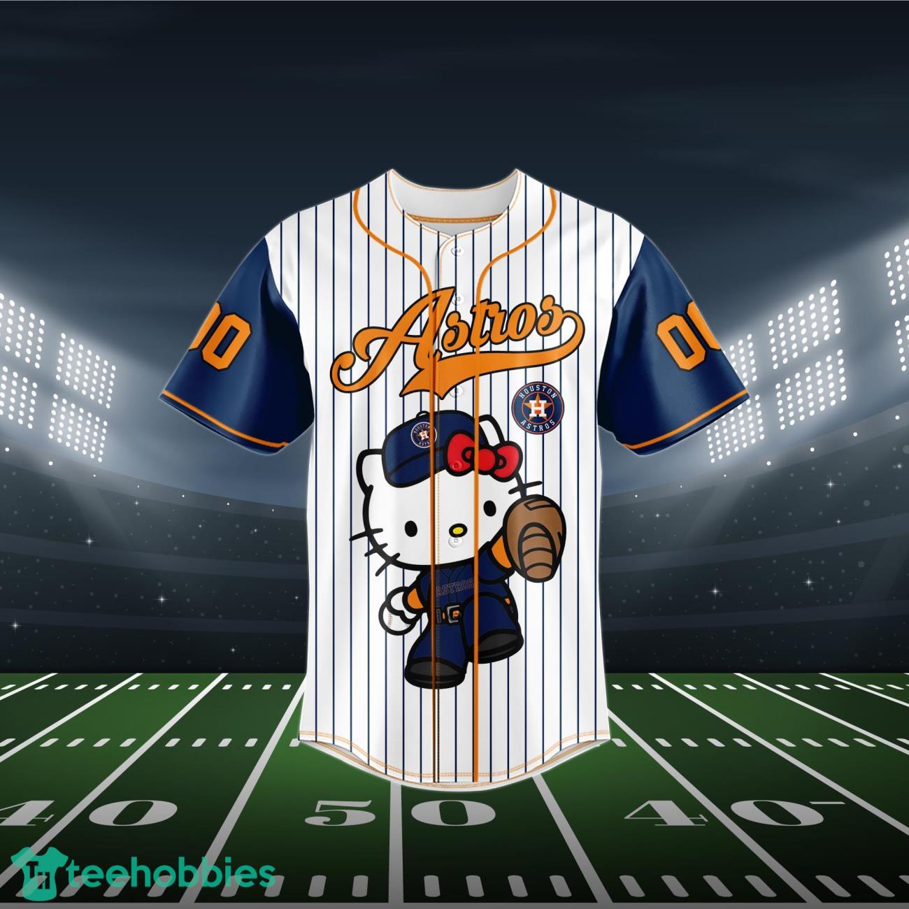 Houston Astros Baseball Jersey MLB Hello Kitty Custom Name & Number Product Photo 2