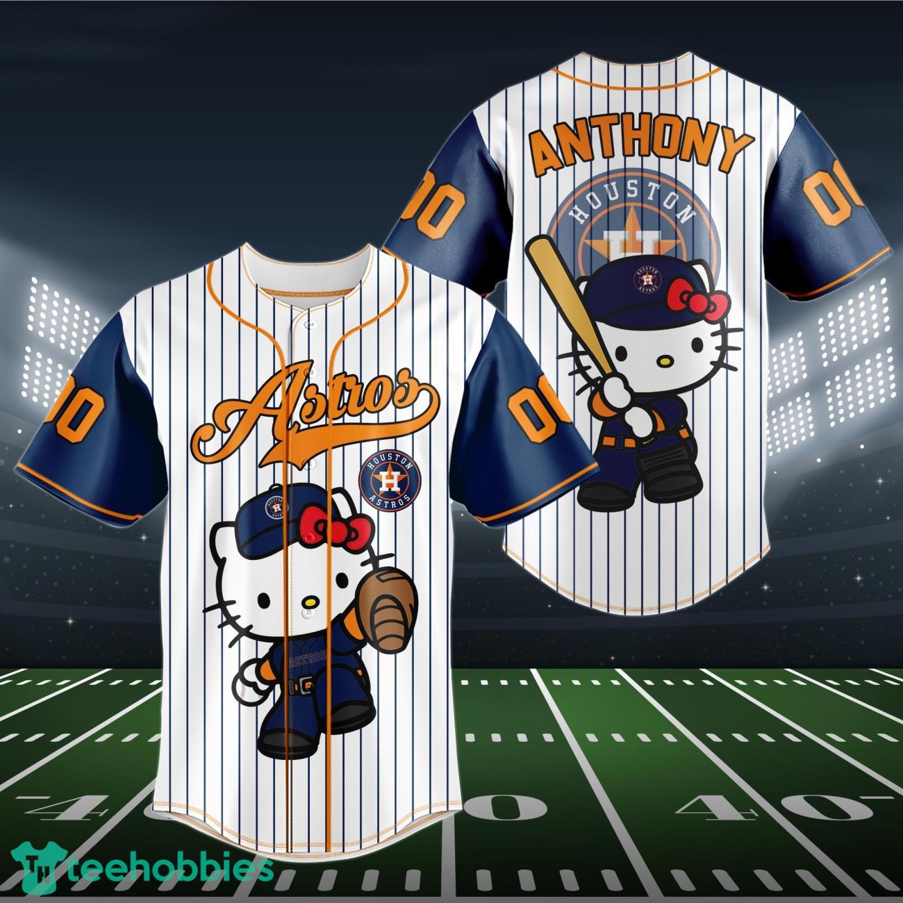 Houston Astros Baseball Jersey MLB Hello Kitty Custom Name & Number Product Photo 1
