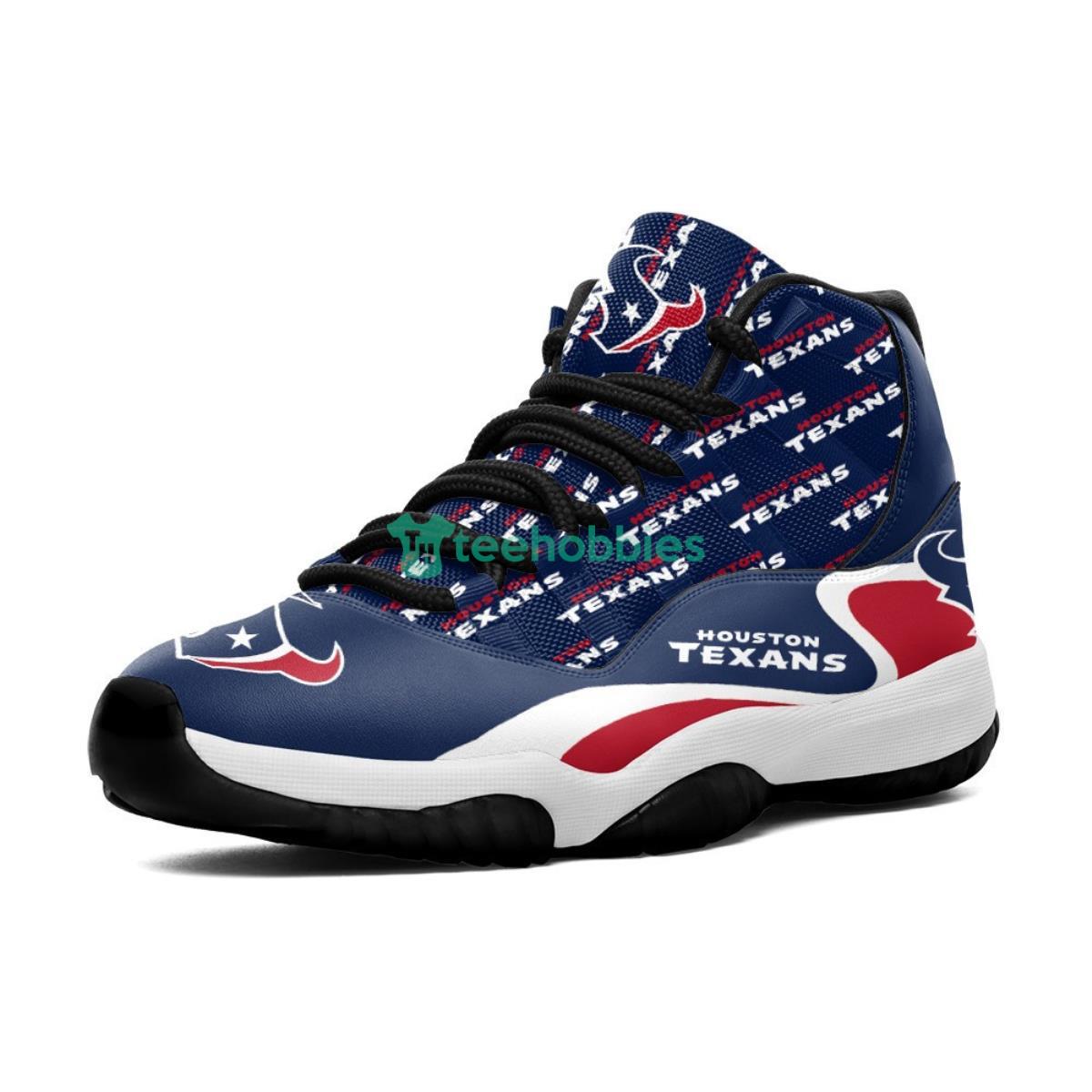 Houston Texans Letters Impressive Design Air Jordan 11 Shoes Product Photo 2