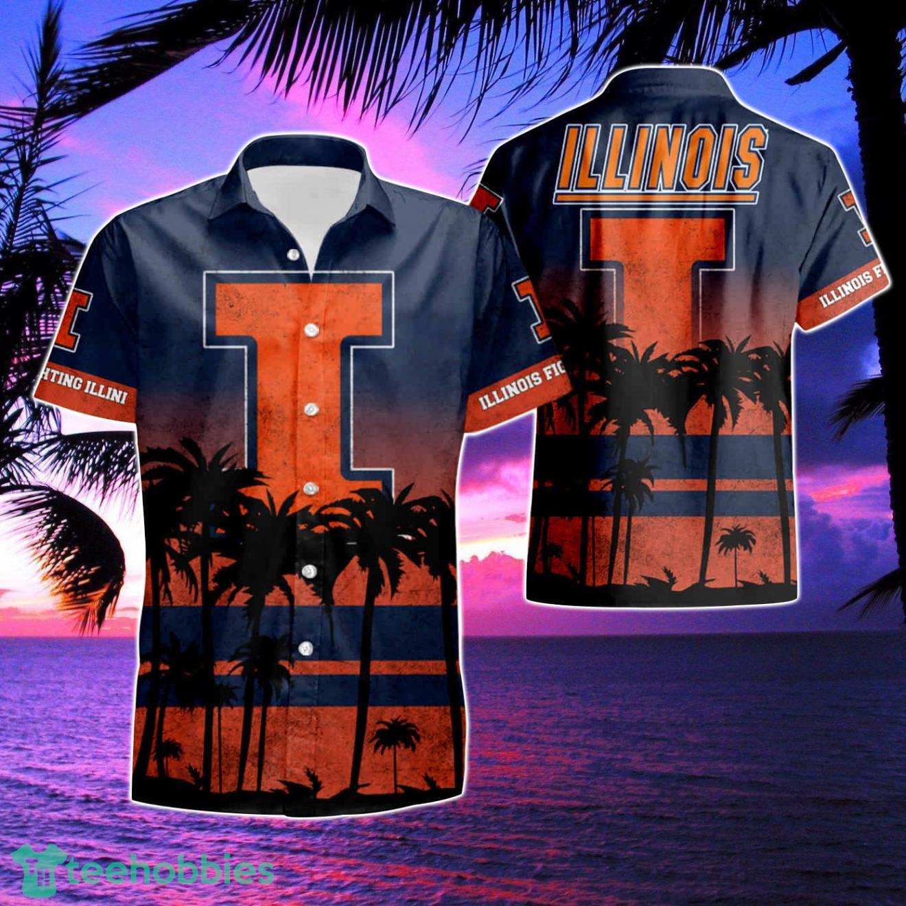 Illinois Fighting Illini Hawaiian Shirt & Short Product Photo 1
