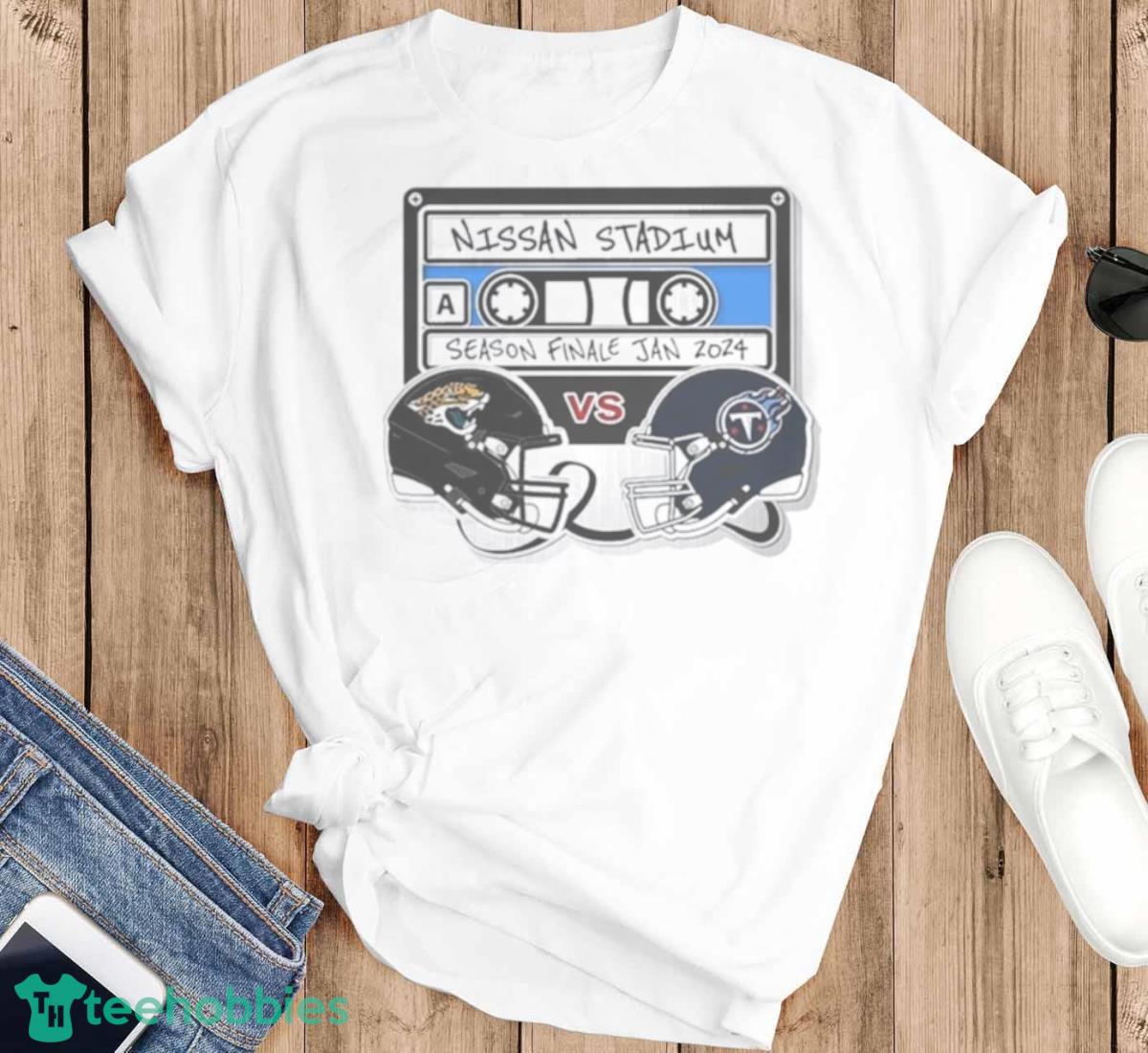 Jacksonville Jaguars Vs Tennessee Titans Gameday Nissan Stadium Season Finale Jan 2024 T Shirt - T-SHIRT FLAT