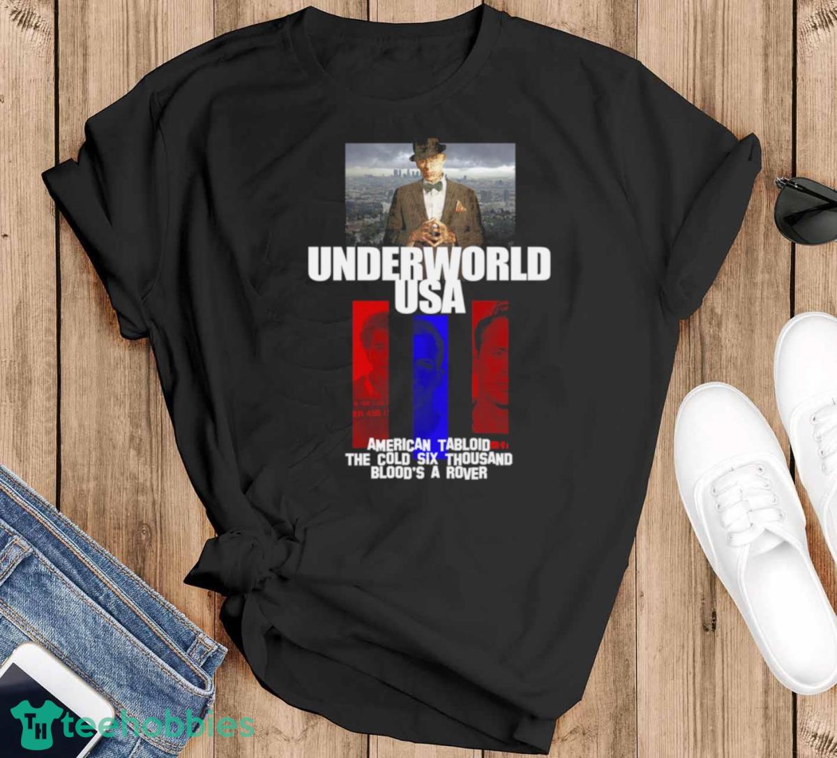 James Ellroy Underworld USA T Shirt - Black T-Shirt