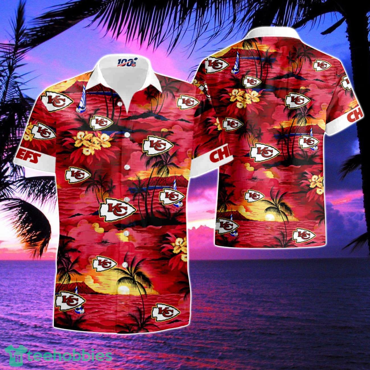 Kansas City Chiefs Cannabis All Over Printed Hawaiian Shirt & Short Product Photo 1