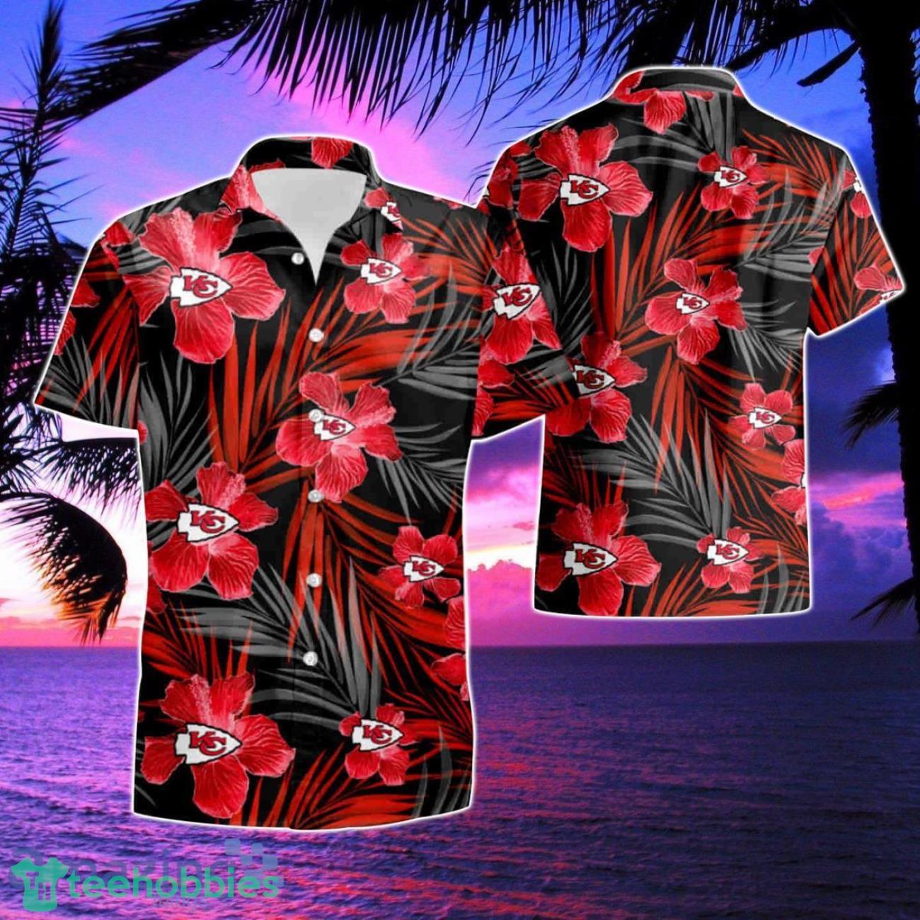 Kansas City Chiefs Flower 3D Hawaiian Shirt & Short Product Photo 1