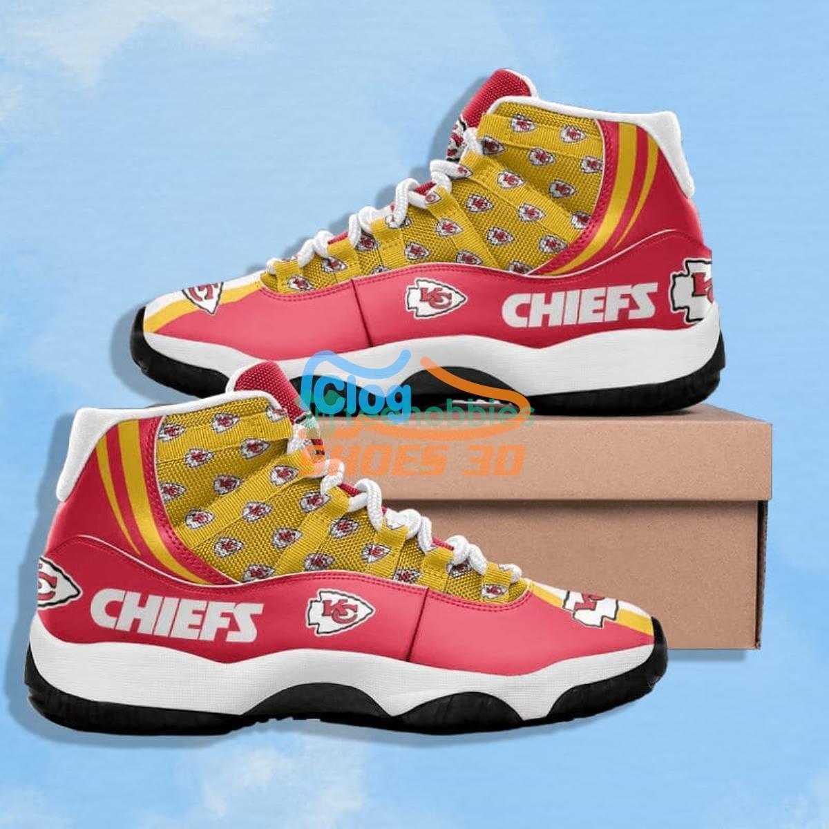 Kansas City Chiefs Football Team Air Jordan 11 Shoes For Men Women Product Photo 1