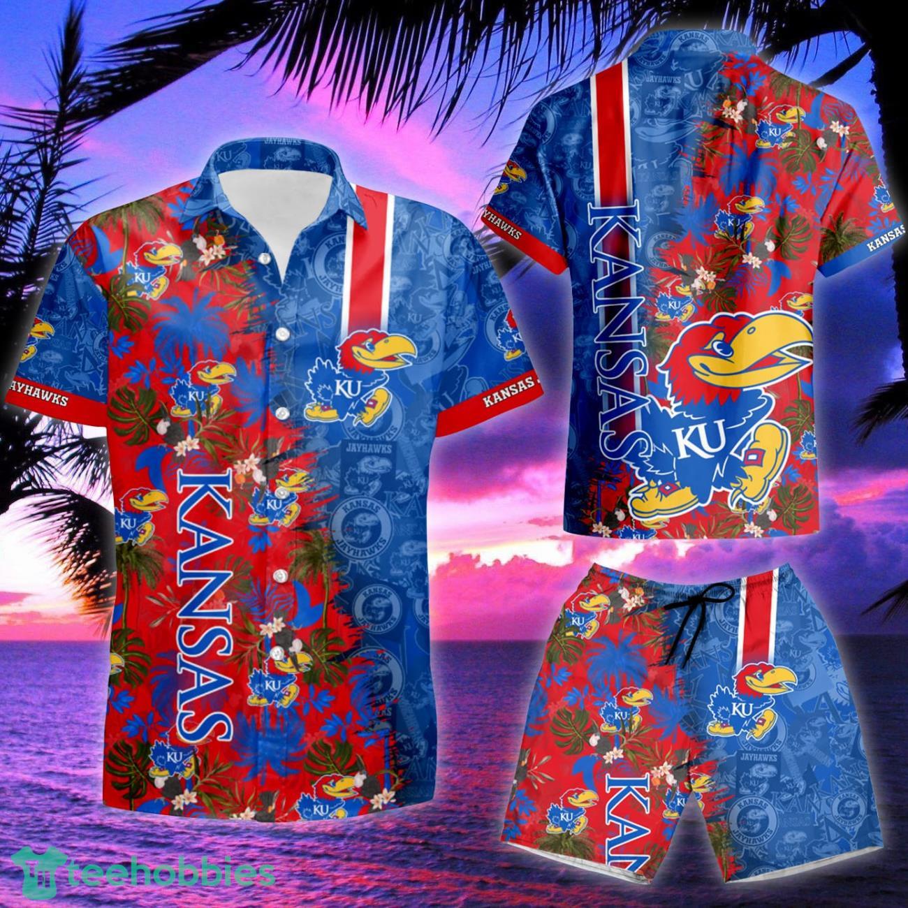 Kansas Jayhawks Ncaa Summer Hawaiian Shirt And Shorts Product Photo 2