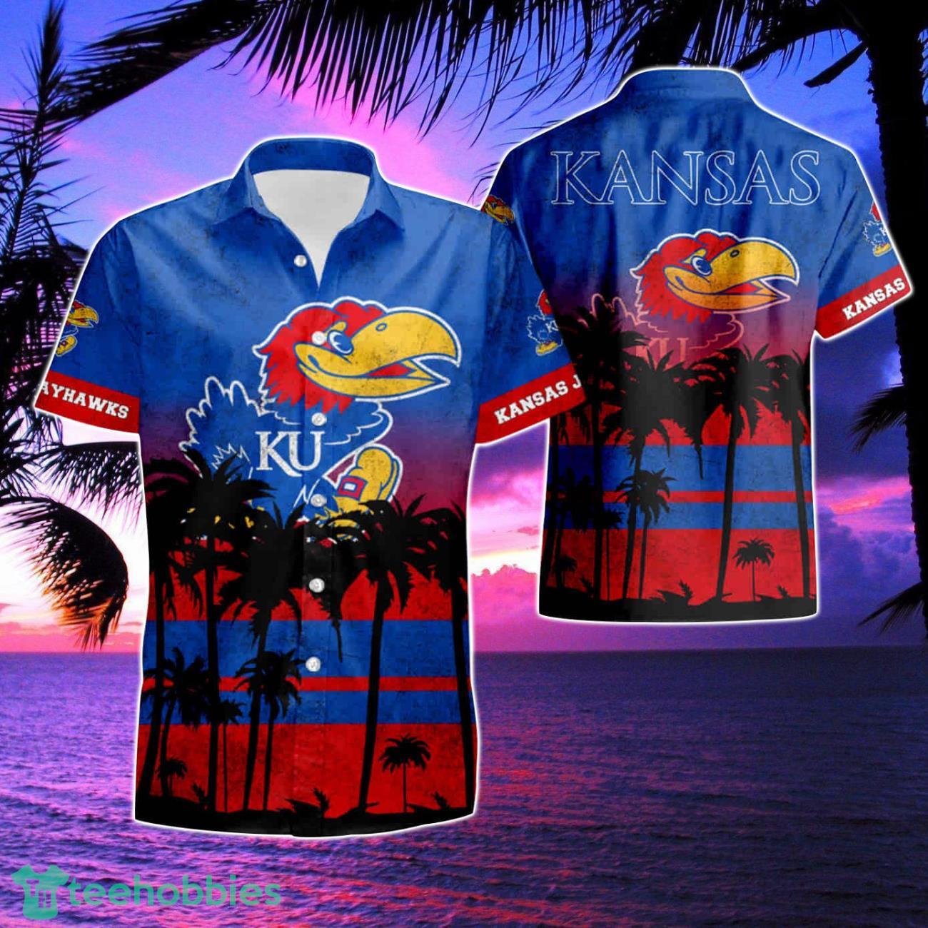 Kansas Jayhawks Short Style Hot Trending Summer Hawaiian Shirt & Short Product Photo 1
