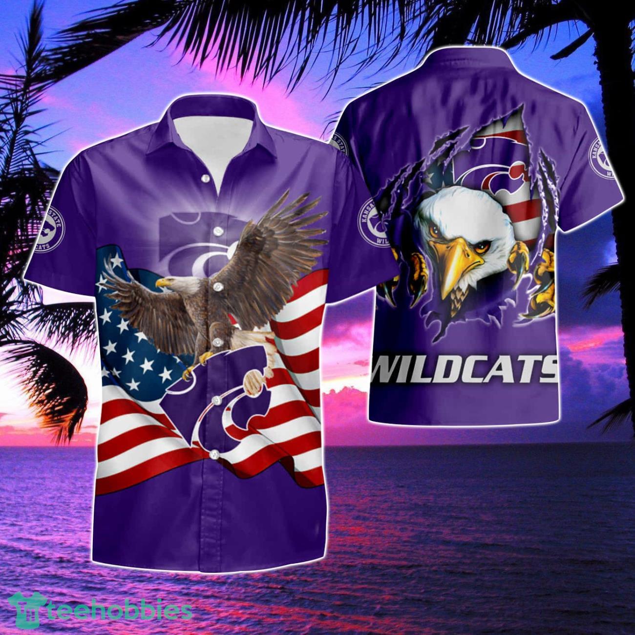 Kansas State Wildcats Hawaiian Shirt & Short Product Photo 1 Kansas State Wildcats Hawaiian Shirt & Short Product Photo 1