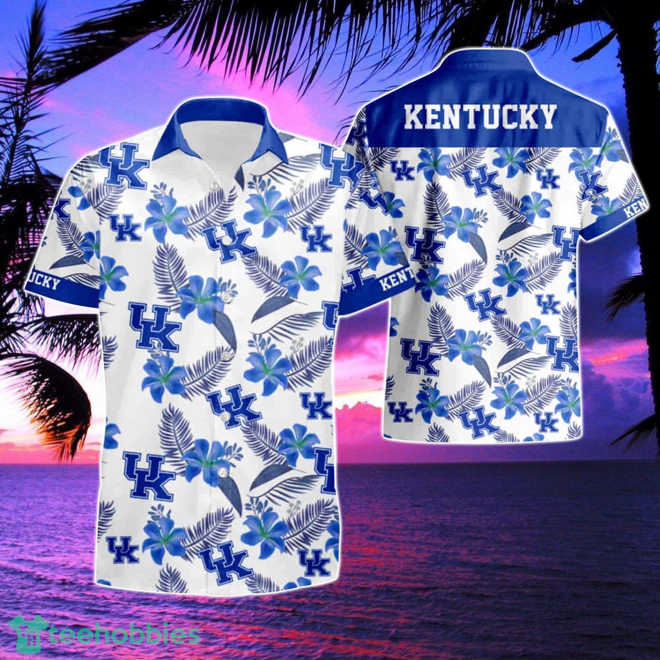 Kentucky Wildcats Basketball Logo Hawaiian Shirt & Short Product Photo 1