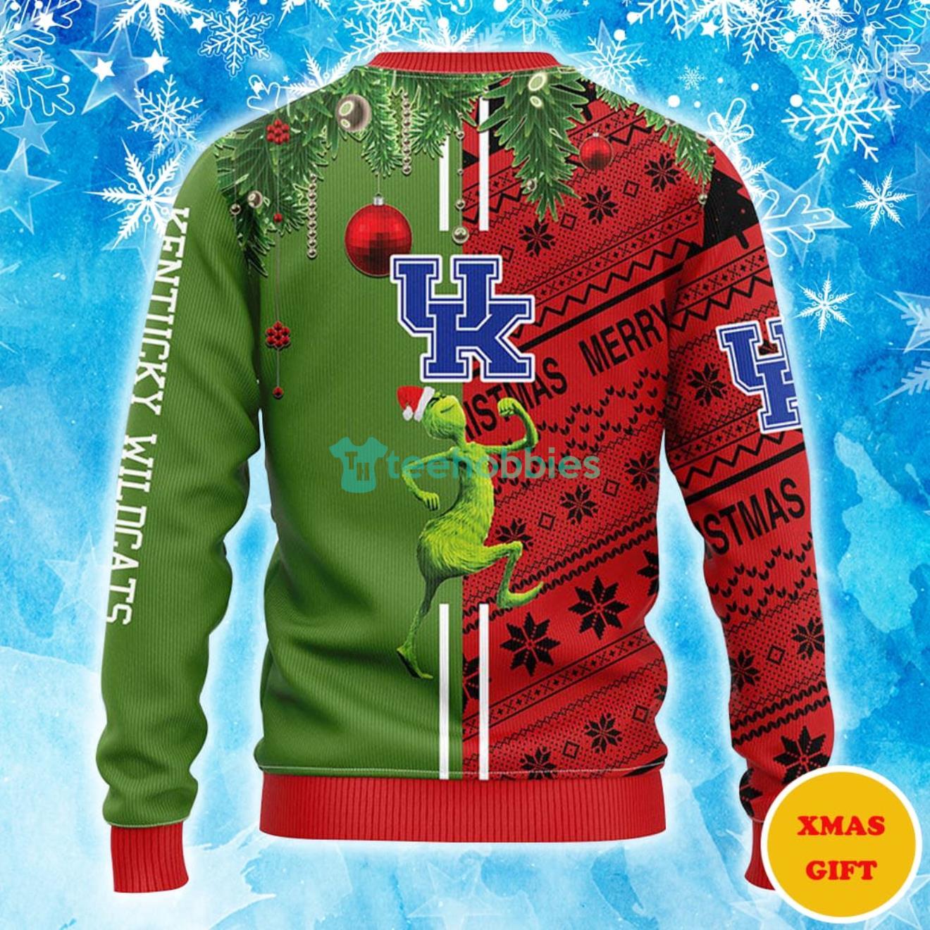 Kentucky Wildcats Grinch & Scooby-doo Christmas AOP Sweater Product Photo 2