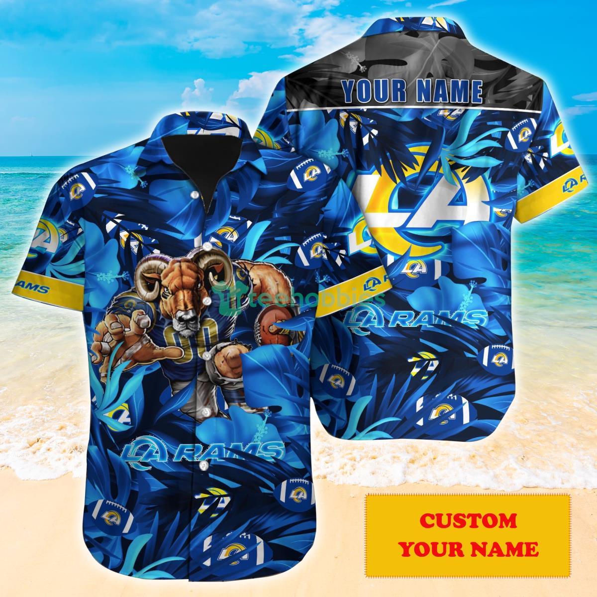 Los Angeles Rams NFL Personalized Hawaiian Shirt Gift For Fans Product Photo 1 Los Angeles Rams NFL Personalized Hawaiian Shirt Gift For Fans Product Photo 1