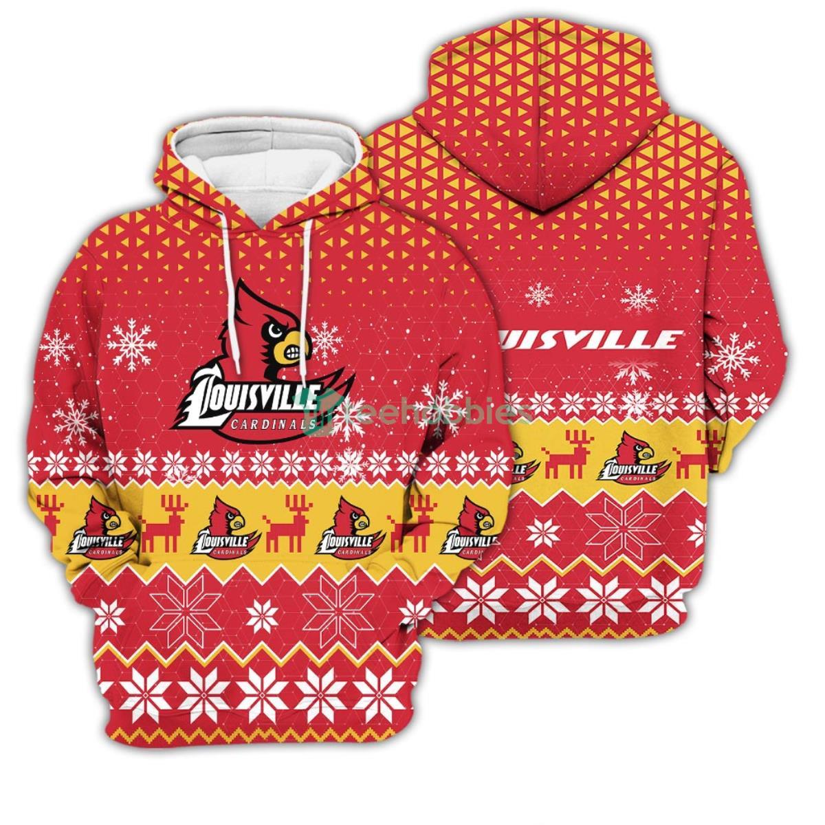 Louisville Cardinals Sports 3D Pullover Hoodie Product Photo 1