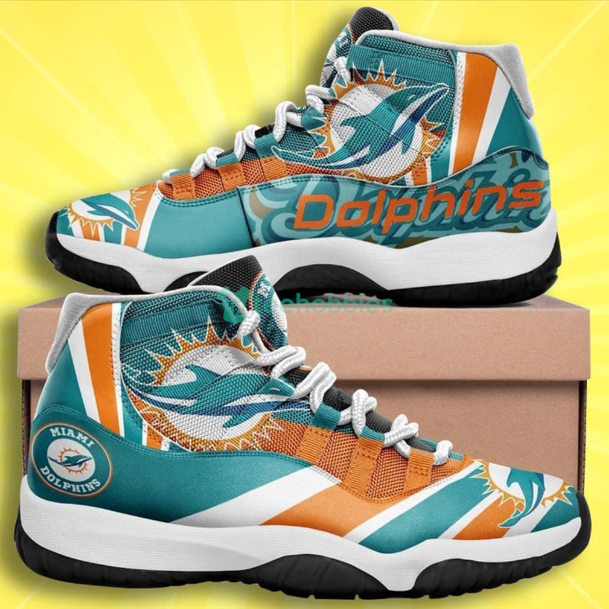 Miami Dolphins Impressive Design Air Jordan 11 Shoes Shoes Product Photo 1