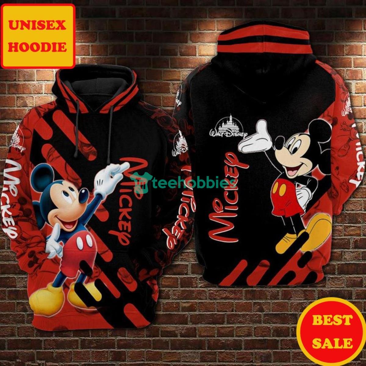 Mickey 3D Printed Hoodie Product Photo 1