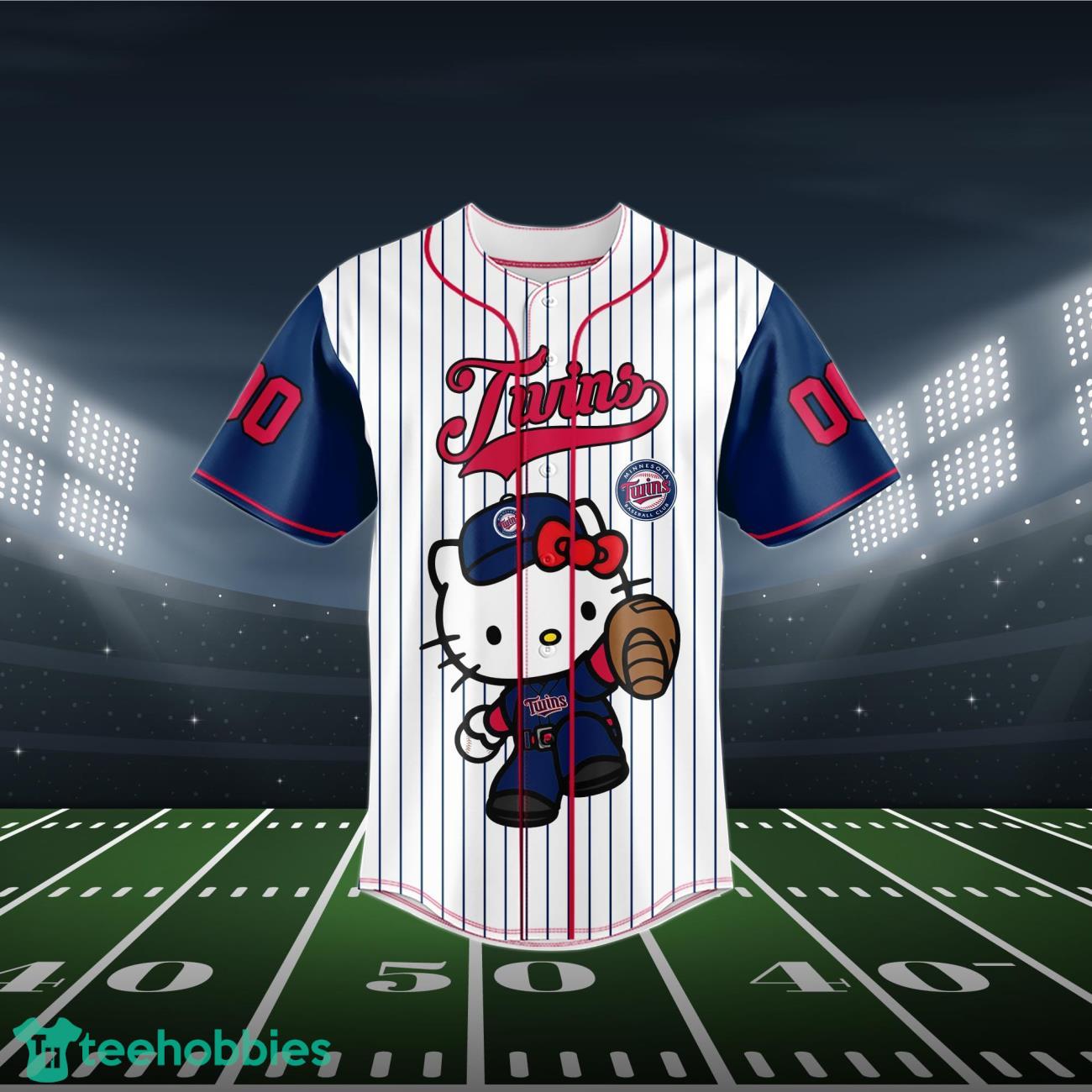 Minnesota Twins Baseball Jersey MLB Hello Kitty Custom Name & Number Product Photo 2