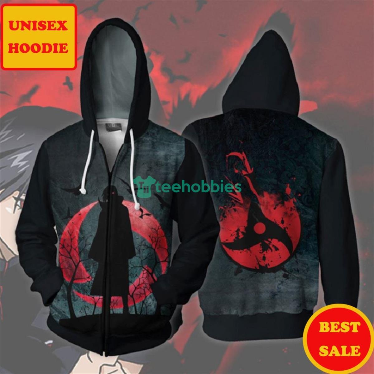 Naruto 3D Hoodie  Shippuden Sasuke Pullover 3D Hoodie Product Photo 1