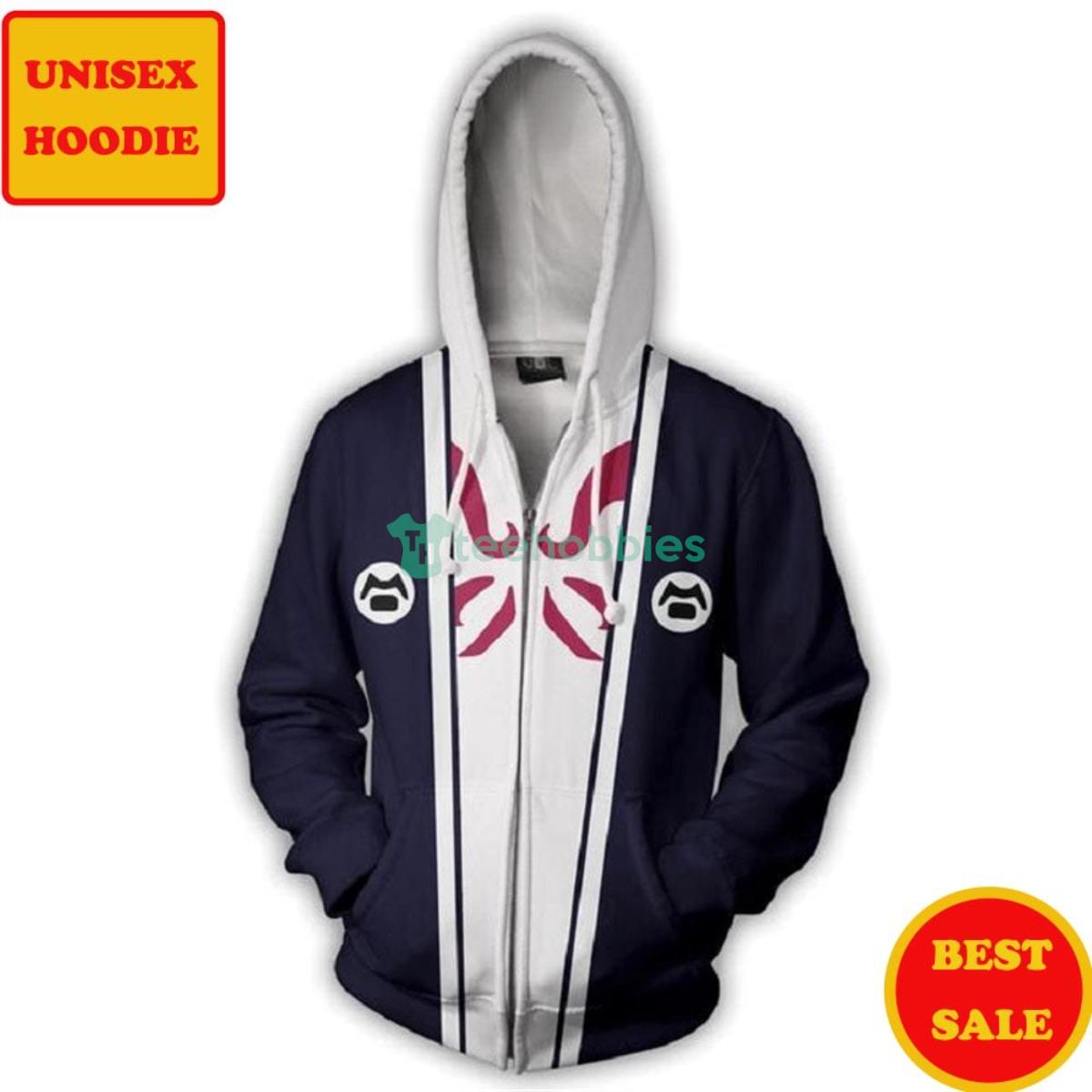 Naruto 3D Hoodies  Gamabunta All Over Printes Zip Up 3D Hoodie Product Photo 2