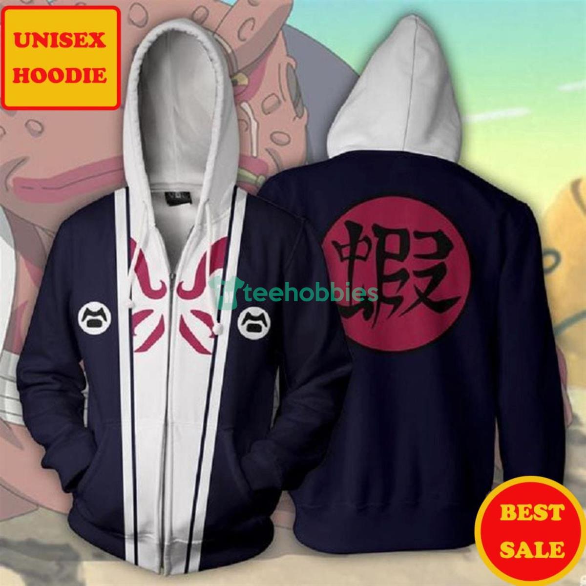 Naruto 3D Hoodies  Gamabunta All Over Printes Zip Up 3D Hoodie Product Photo 1